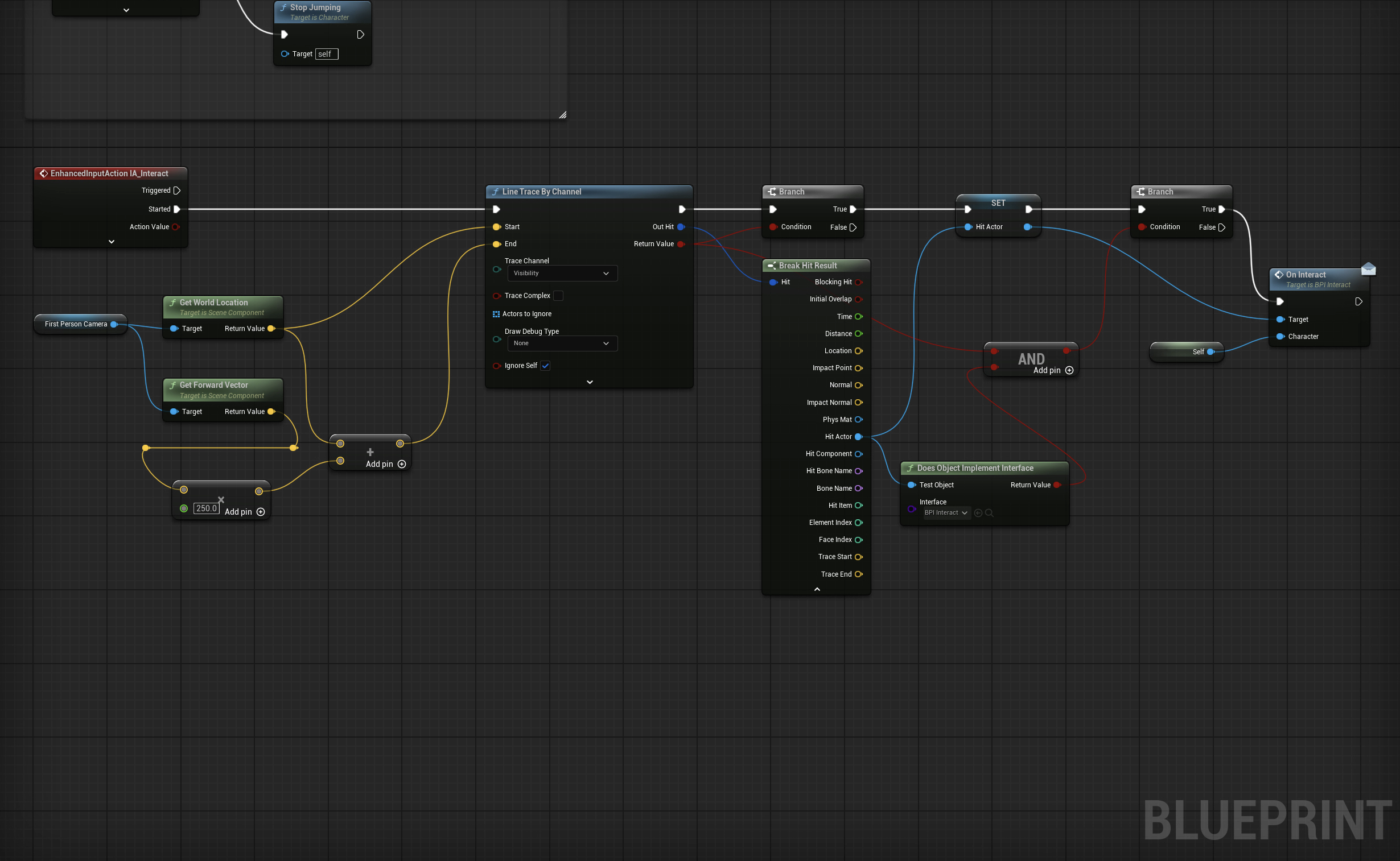 BP_FirstPersonCharacter-line-trace